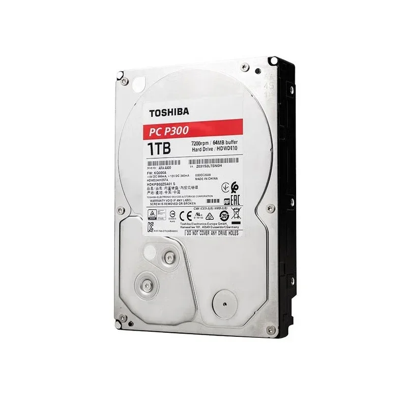 

For Toshiba P300 HDWD110 1TB Desktop Hard Drive 7200RPM SATA3 Red Disk 1TB 3.5 Inch