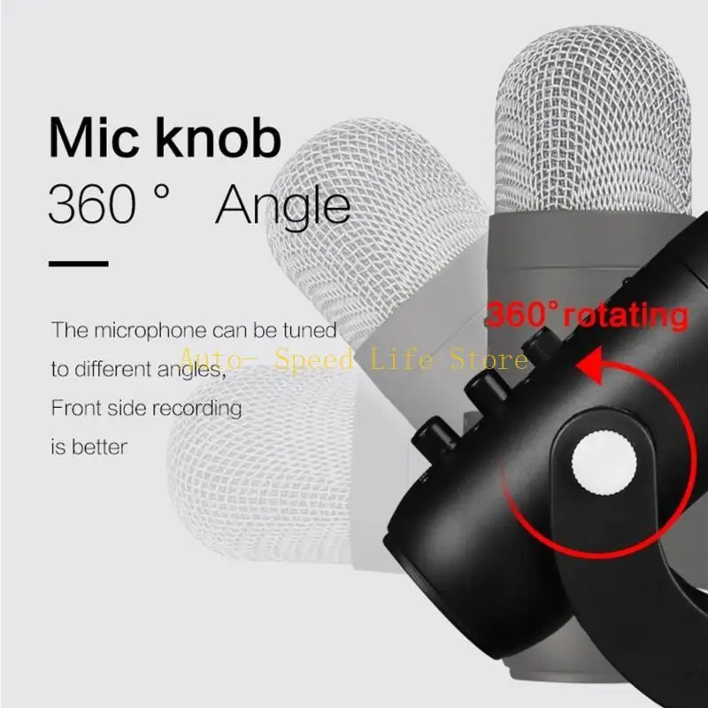 02DA ميكروفون ألعاب USB محمول متعدد الاتجاهات للحد من الضوضاء
