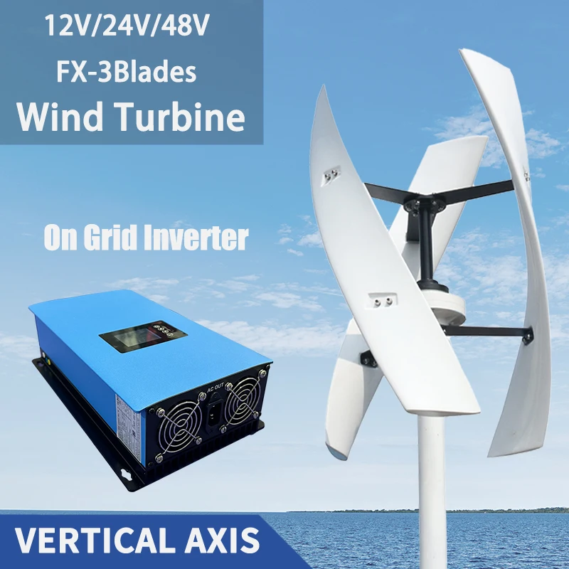 

Power Generator Vertical Axis Wind Turbine 20KW 15KW Magnet Windmill In The Garden Free Energy Unit Cooling Fan for Camping