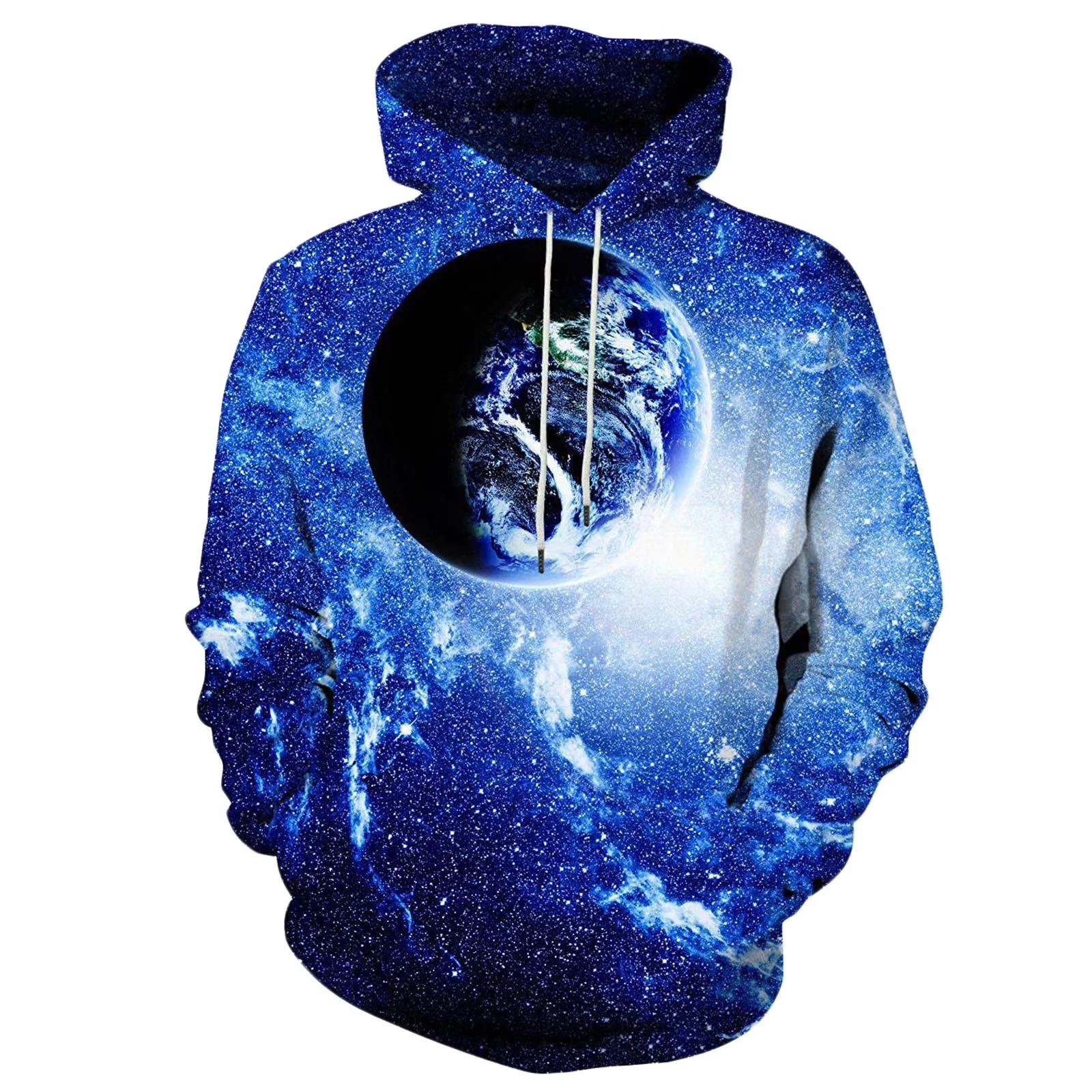 

Sdeycui, новинка, толстовки для мужчин, толстовка с капюшоном с 3D принтом Galaxy Graphics, модная толстовка с длинными рукавами и большими карманами 2026