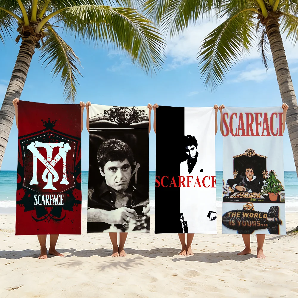 Movie Scarface Towel Beach Towel Travel Lightweight Skin Friendly for Pool Beach Camping Cruise Summer