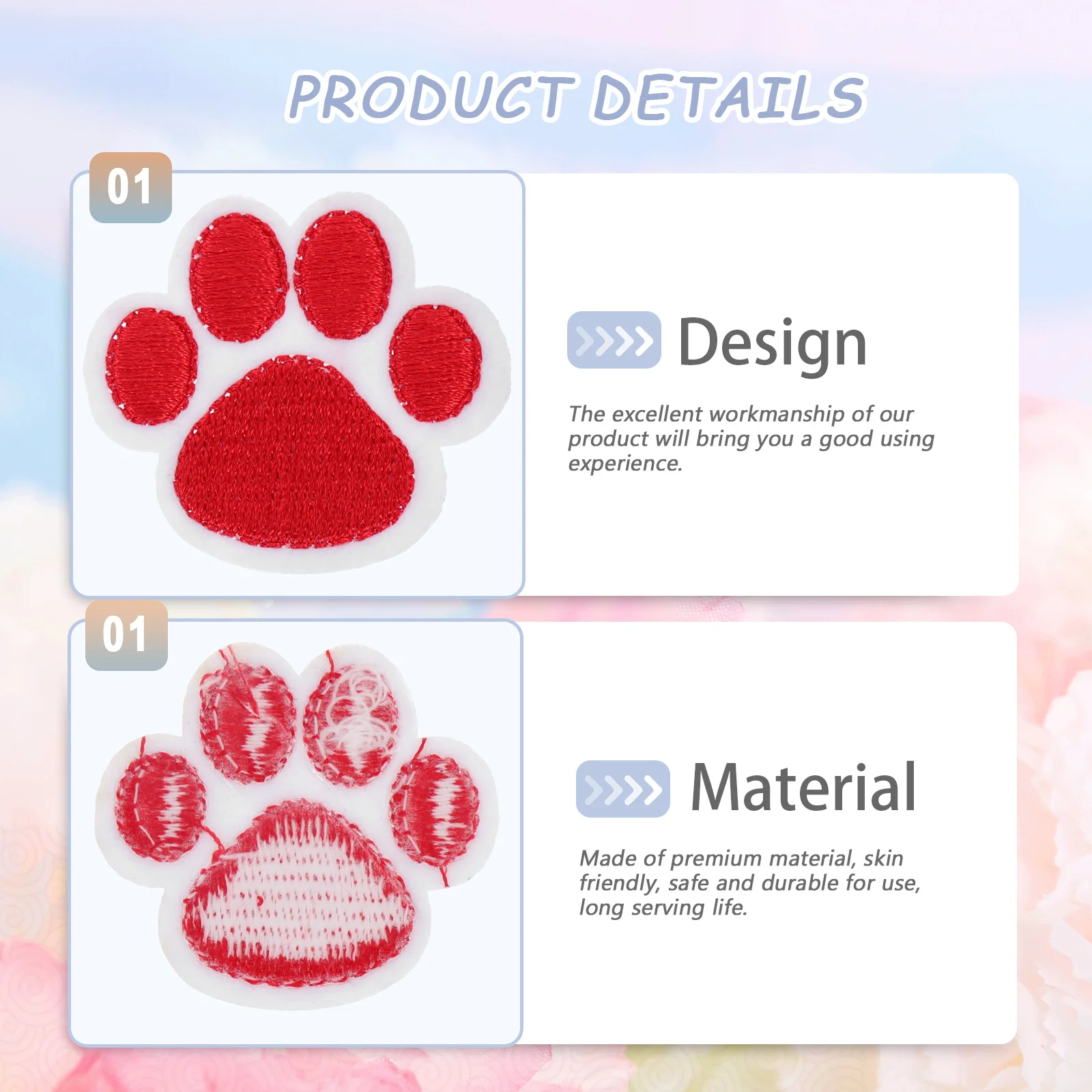 

10pcs Back Adhesive Embroidered Patches Iron On Diy Decorative Patch For Clothes Hat Sweater Jacket Bag Shoe Accessory Craft