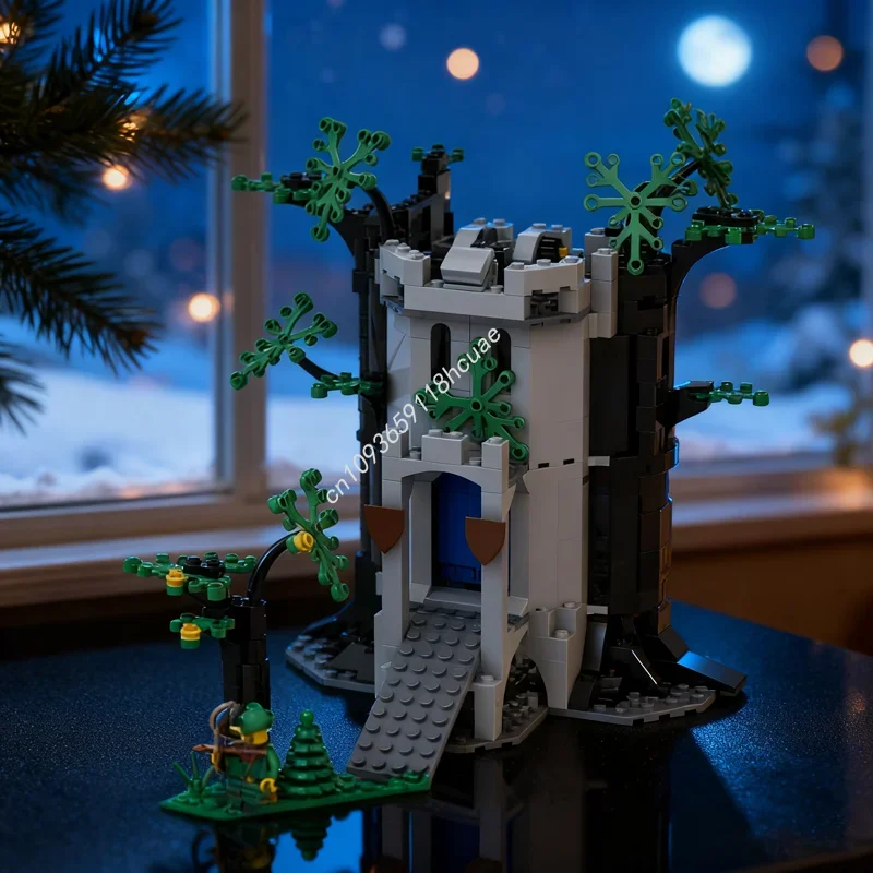 

524pcs MOC River Fortress And Castle Forestmened Model Building Blocks Christmas Gift Assemble Toy Idea Brick Kids Birthday