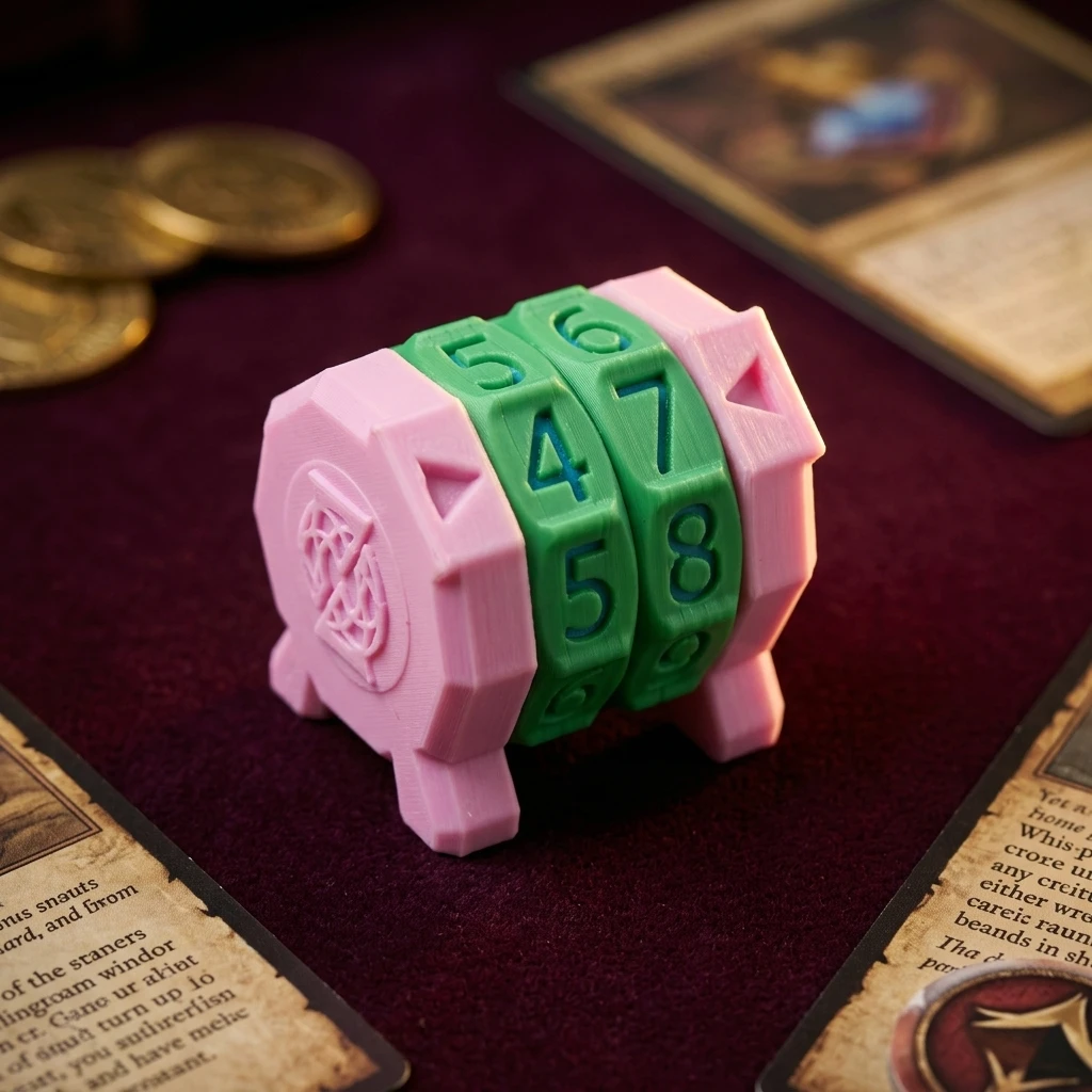 2-Digit Board Game Life Counter 3D Printed HP Score Tracker for MTG TTRPG Tabletop Gaming Knitting Row Stitch Counter