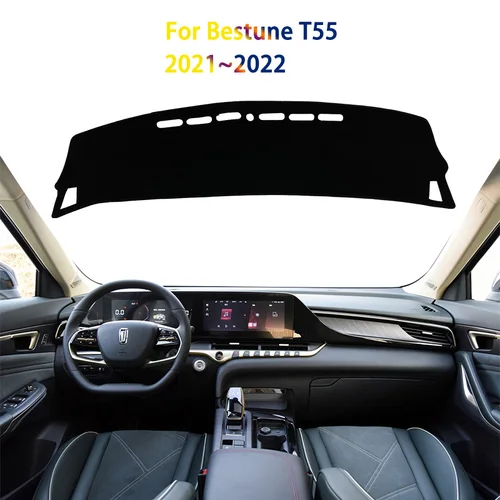 Cubierta de tablero para evitar almohadilla de luz, cubierta de plataforma de instrumentos, tablero de alfombrilla para Bestune T55 2021 2022, pegatinas para coche, accesorios de alfombra