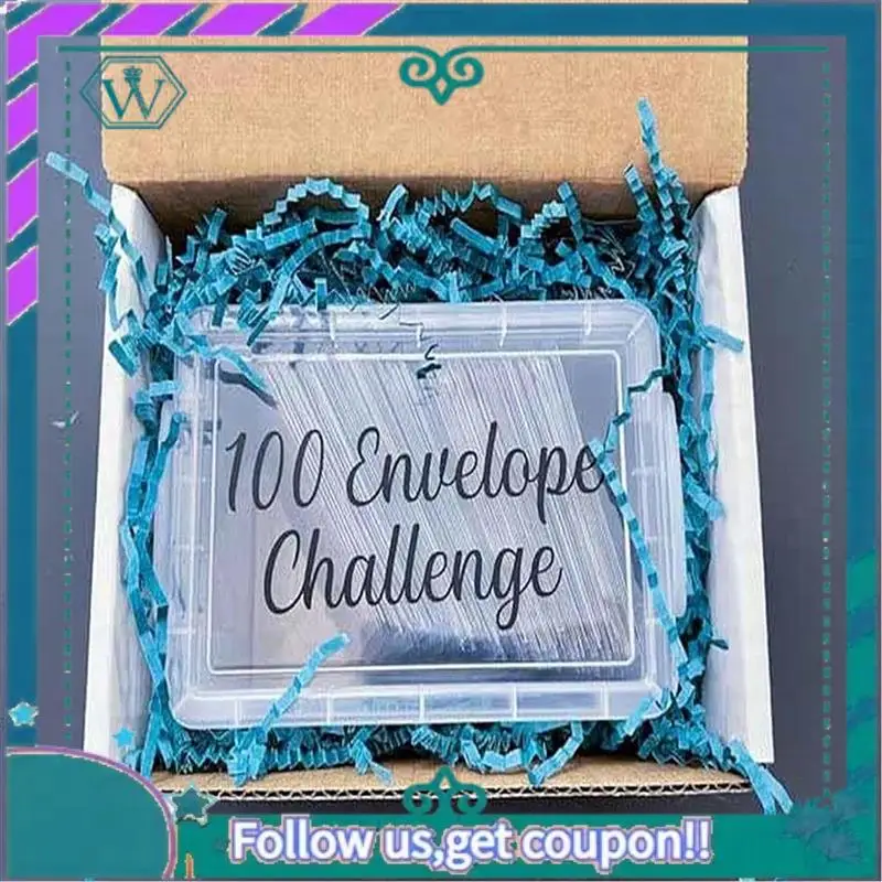 100 Envelope Challenge 100 Envelopes Money Saving Challenge Box Kit High Quality Perfect For 100 Day Savings Challenge