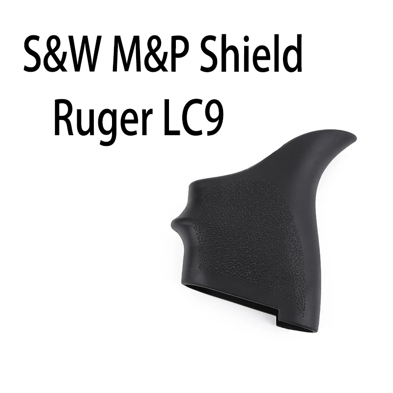 Tactical Anti-slip Grip Sleeve S&W M&P Shield 9mm & .40 S&W / Ruger LC9, EC9 Handgun Rubber Cover