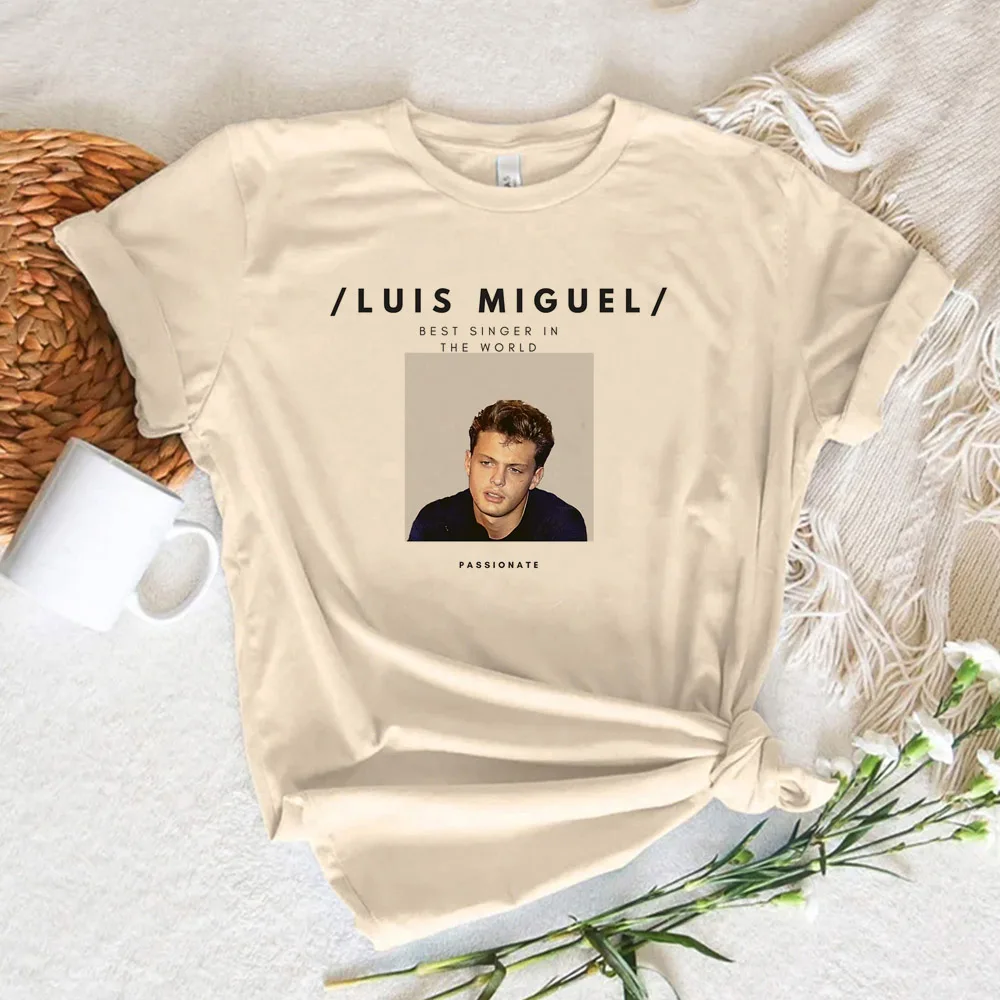 Luis Miguel t shirt women harajuku Japanese Y2K t shirt girl Japanese funny clothing