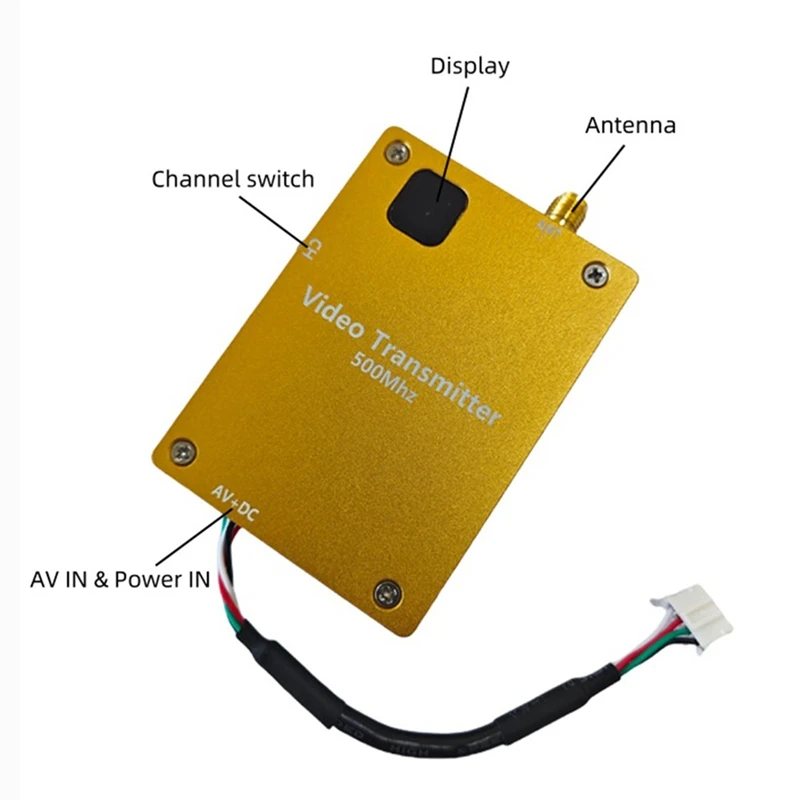 40Km FPV Video Transmitter 500-600Mhz Wireless UAV 4W Long Range Transmission