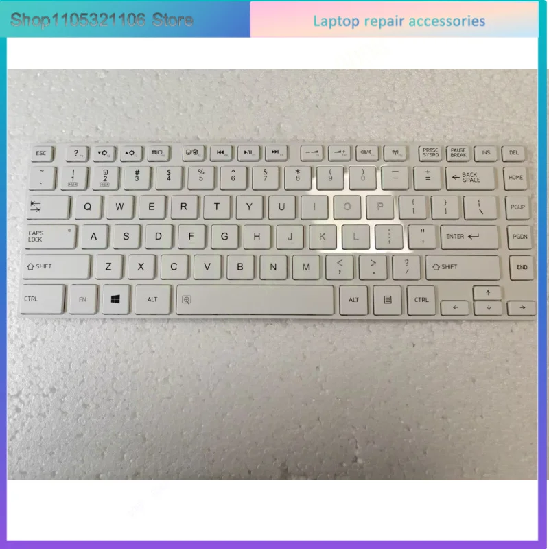 Teclado Blanco para Toshiba Satellite C40-A C40D-A C45-A C45D-A C45t-A C45DT-A (EE. UU.)