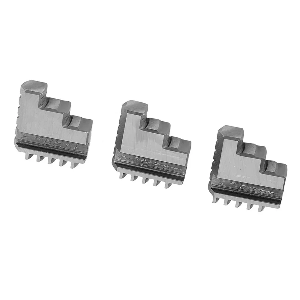 

3pcs Durable 3 Inch Lathe Chuck Jaws 20CrMnTi Steel 3 Jaw Metal Lathe Chuck Inside Jaw Chuck Lathe Drilling