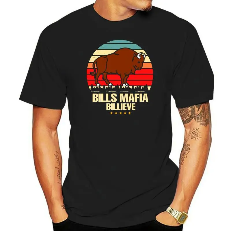 Slogan Vintage Bills Mafia Billieve Tshirt Gift Buffalo T Shirt Men Cool Mens T-Shirts 2022 Clothing