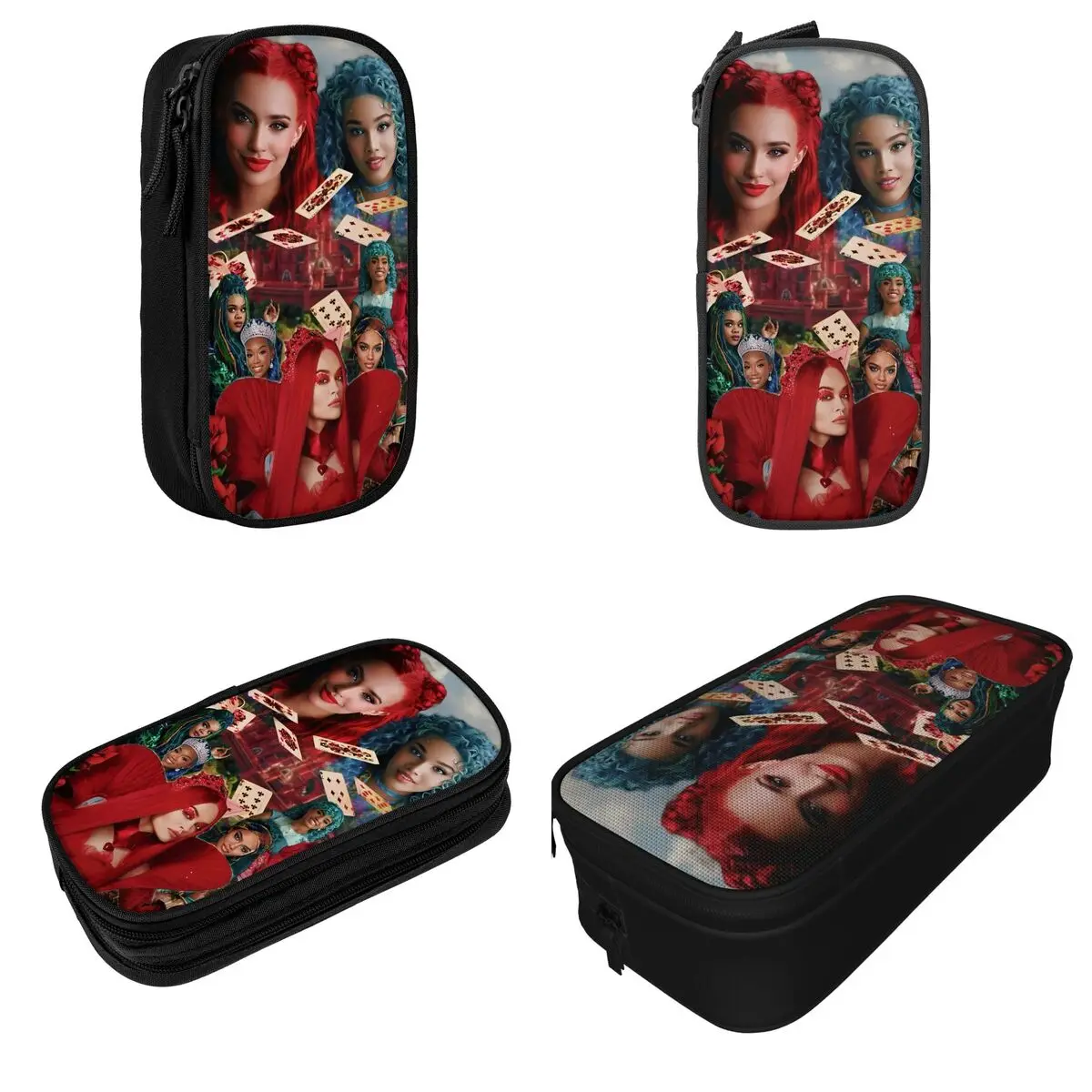 Descendants The Rise Of Red Pencil Case Chloe Charming Pencilcases Pen for Student Big Capacity Bag School Supplies Stationery