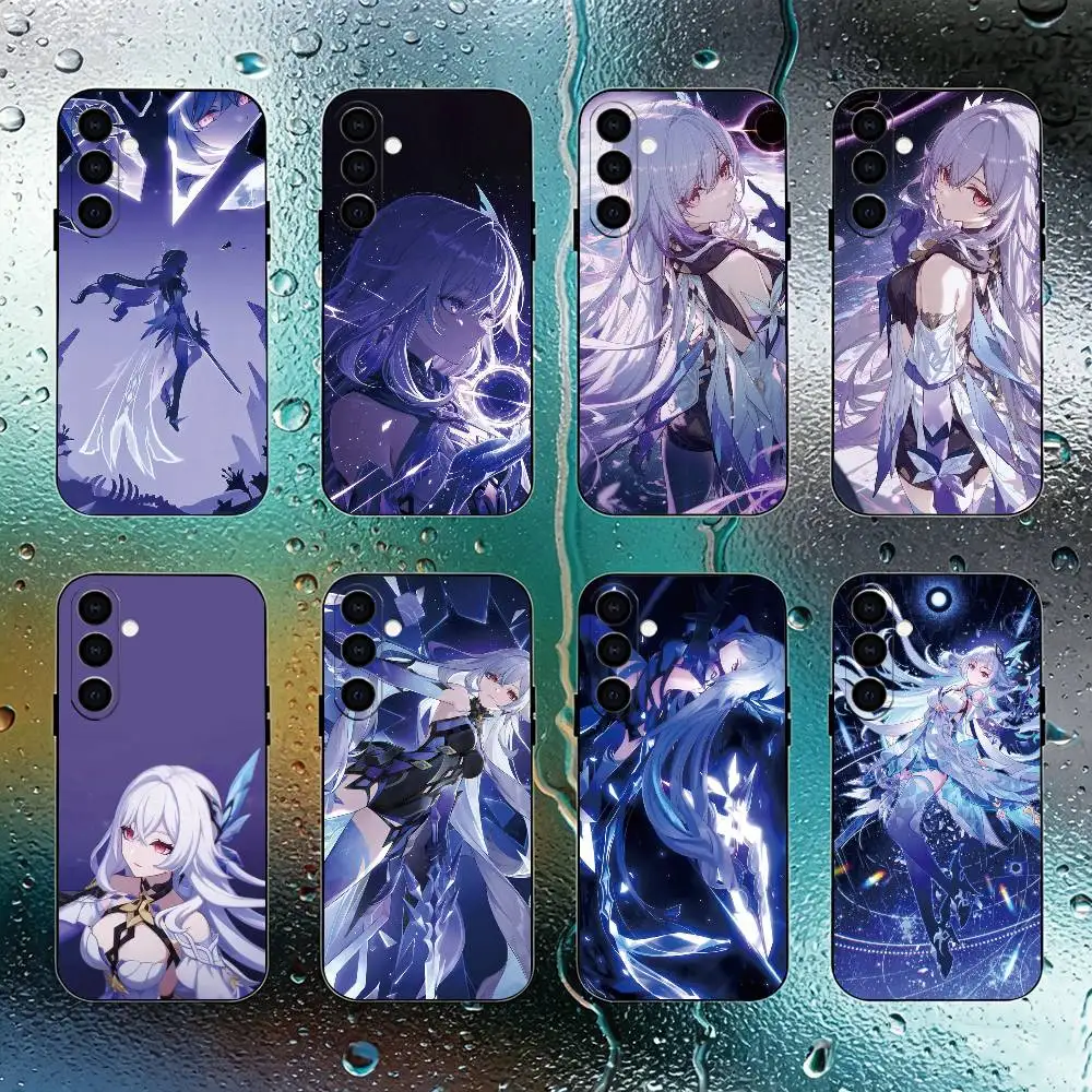 Genshin impact S-Skirk Phone Case For Samsung Galaxy A73,A72,A71,A70,A53,A52,A51,Soft Silicone Black Cover