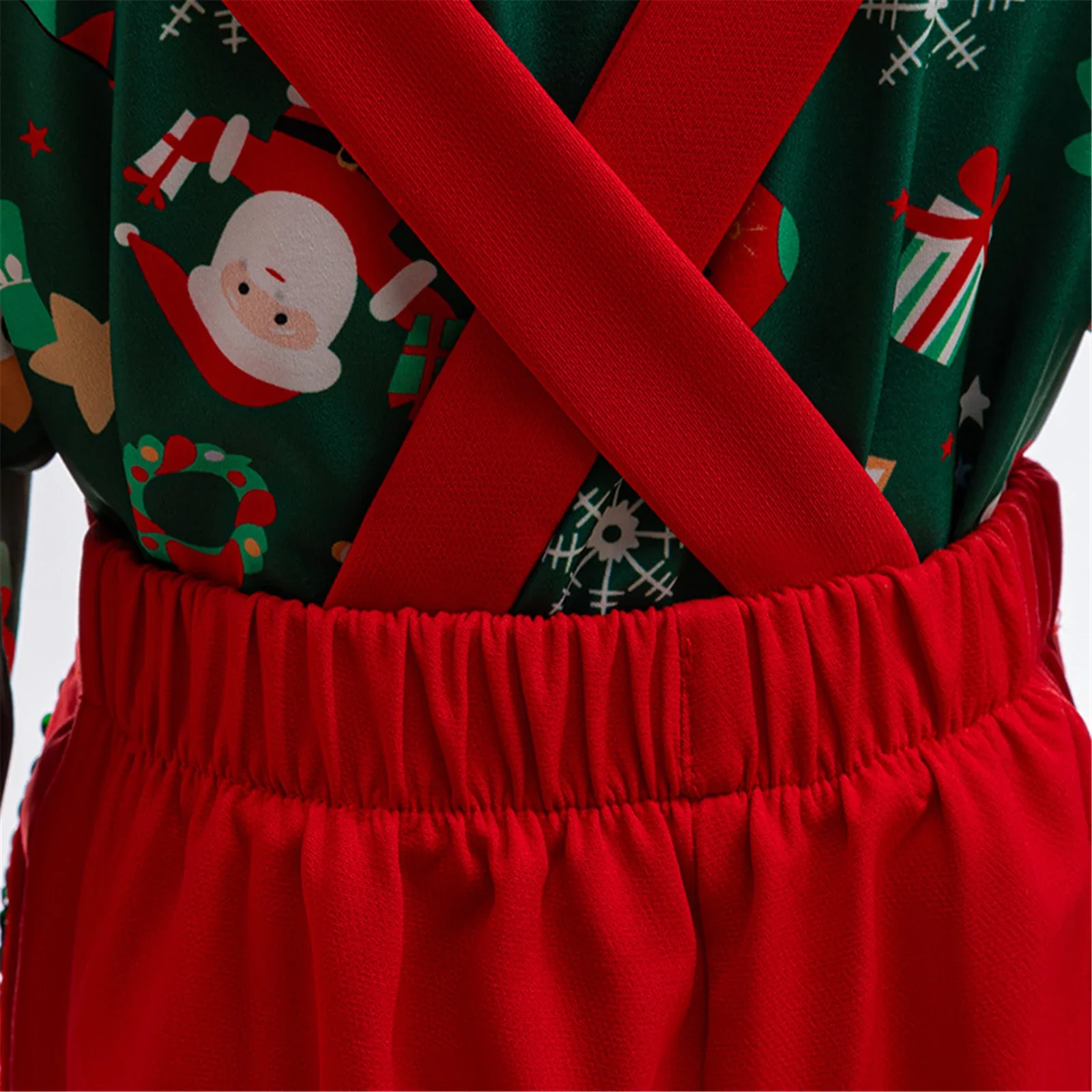 الأولاد عيد الميلاد الزي تأثيري حلي قميص شهم مع ربطة عنق حمراء مجموعة رسمية للأطفال الأطفال كرنفال السنة الجديدة عيد الهالوين