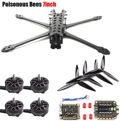 Api velenosi 7 pollici passo 295mm telaio in carbonio X2807 1300KV motore brushless 7040 elica per drone Mark4 FPV a lungo raggio