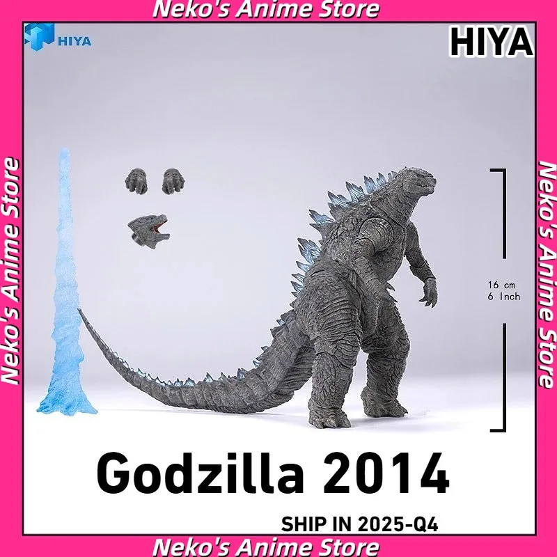 En Existencia, Figura de Acción HIYA TOYS Godzilla 2014 con Aliento Atómico, S.H.MonsterArts, Modelo de Anime, Juguetes de Moda, Muñeco de Escritorio, Coleccionables