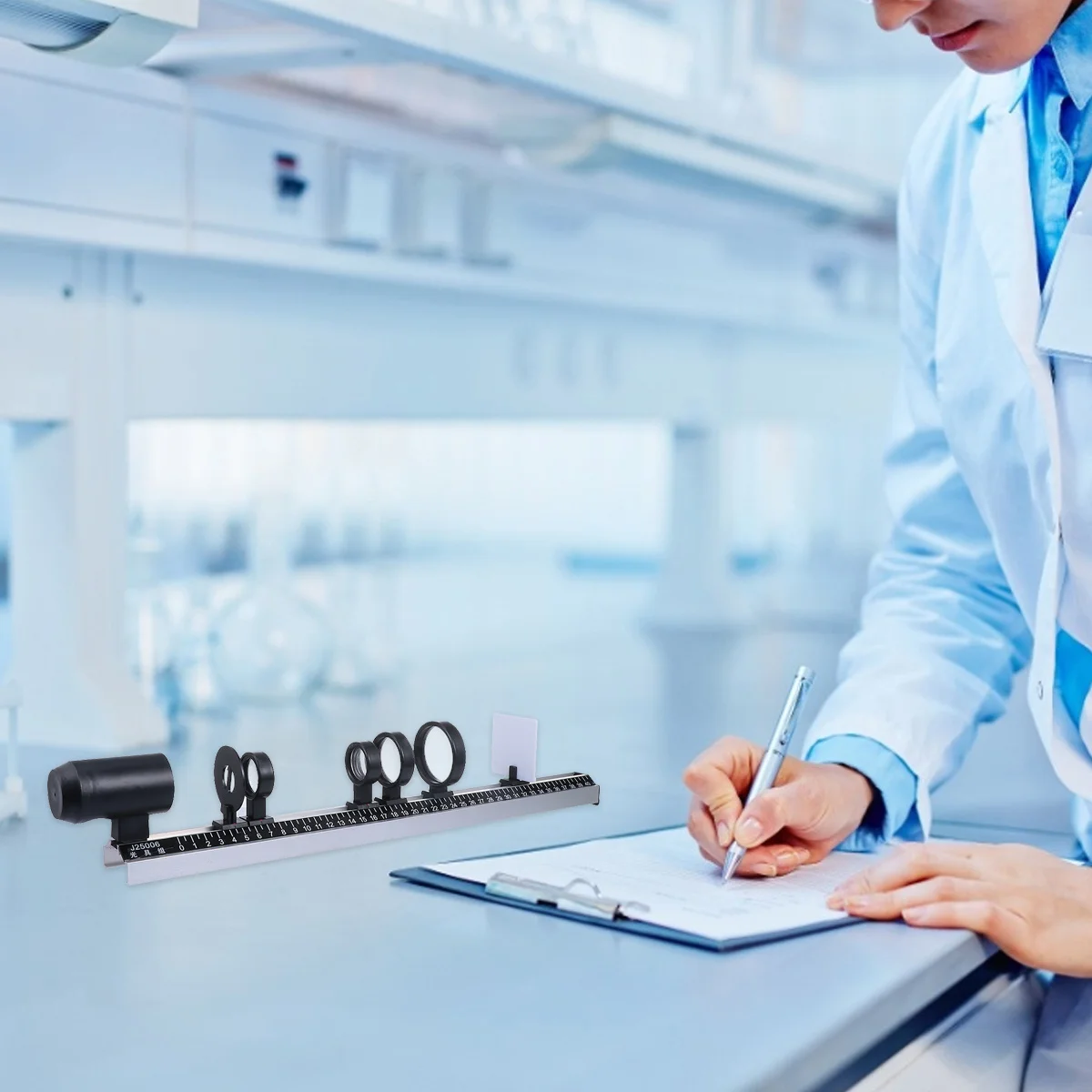 9Pcs Optical Instrument Physics Teaching Tool Imaging Equipment Concave Convex Mirror for Experiments Students Practical Skill