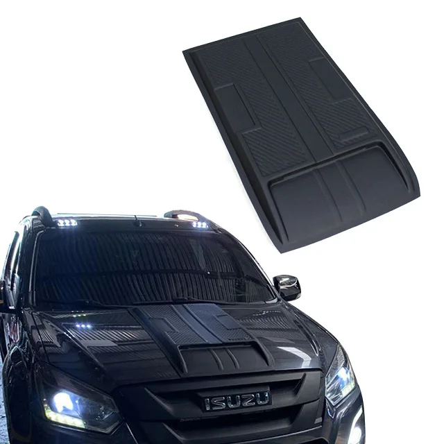 YCSUNZ Hood Scoop New Design MATTE BLACK Engine Scoops Cover For D-MAX 2016 2017 2018 2019 Exterior Accessories