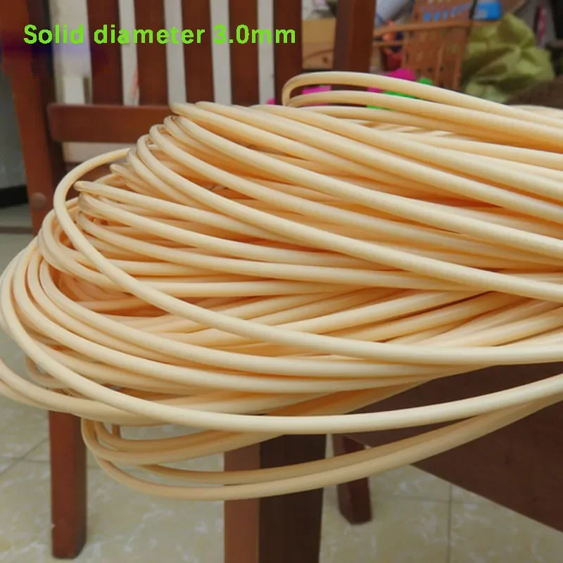 Solid Rattan Diameter 3.0mm Coffee Table Storage Basket Woven PE Round Rattan Hanging Basket Garden Chair Repair Material