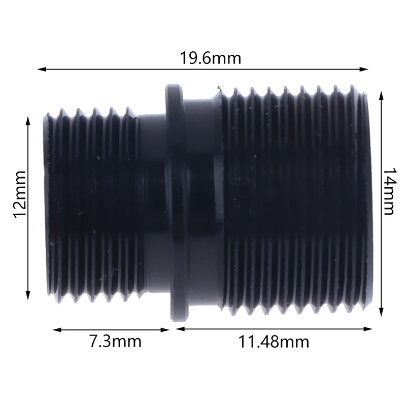 12mm ccw bis 14mm ccw umwandlung gewinde zubehör ccw außen rohr adapter ccw adapter p1 buchse