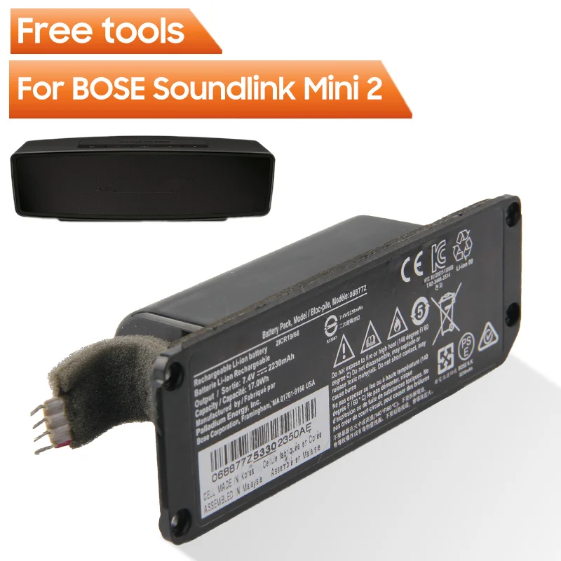 Batterie de rechange d\'origine pour BOSE Soundlink Mini 2 II Bose, 088789, 088796, 088772, batterie authentique, 2230mAh avec outils gratuits