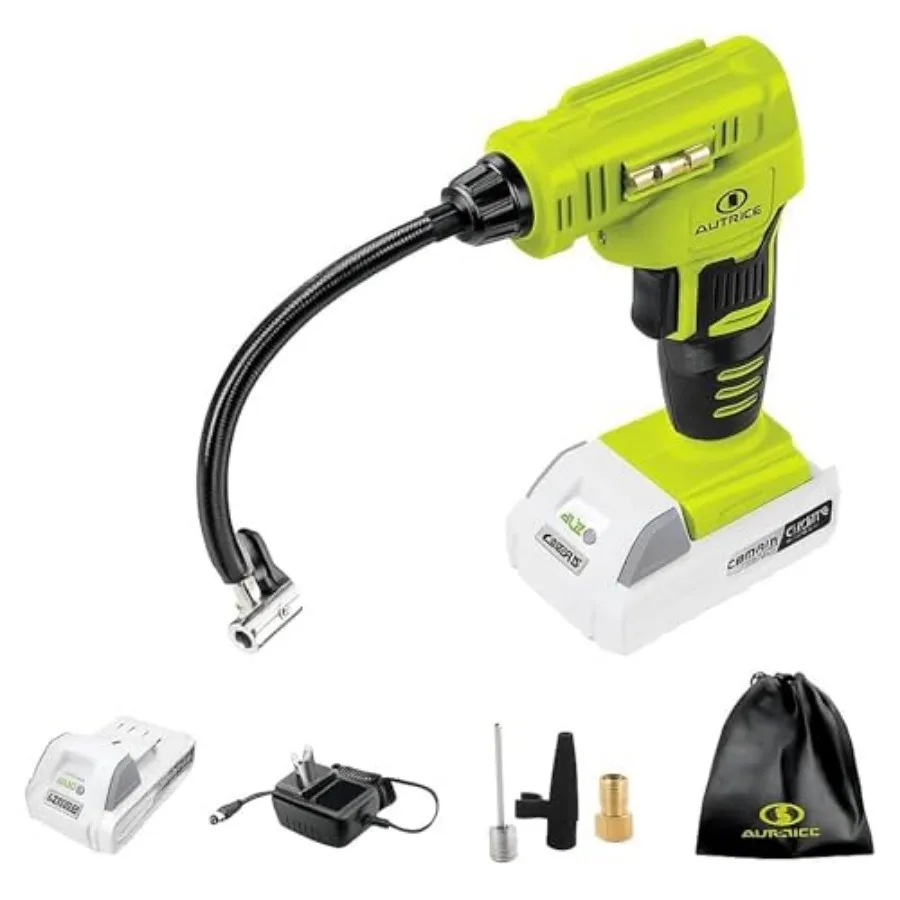 

24V-AJC-MAX 24V IONMAX Cordless Rapid Air Inflator Portable Air Compressor Includes 1.3Ah Battery Charger Air Chuck Tapered Ada
