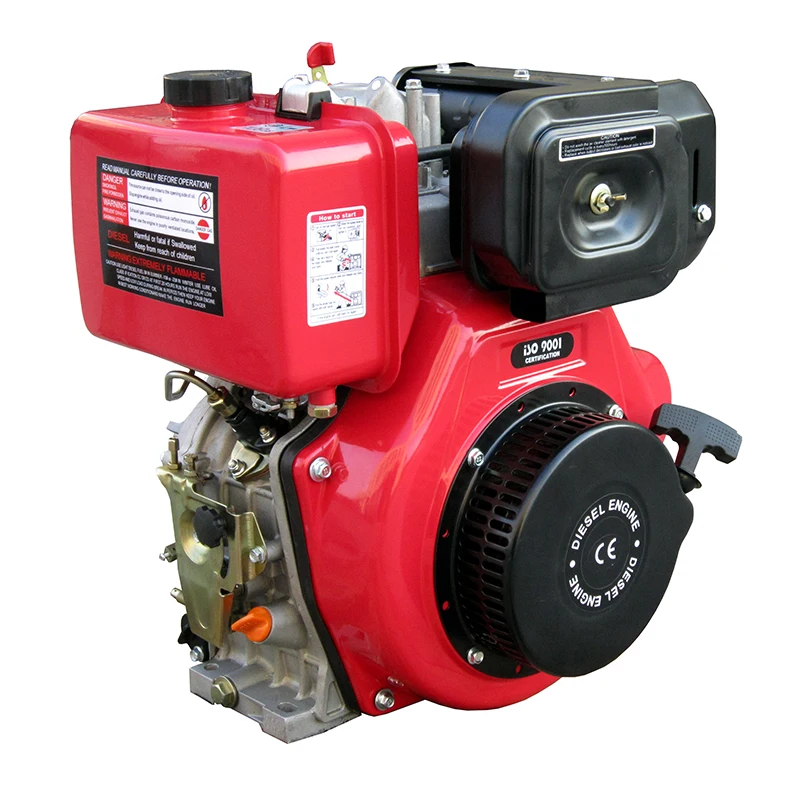 

8HP HR186FS 6kW Single Cylinder Easy Operate Air-Cooled Engine Core Motor Bearing Pump Euro 5