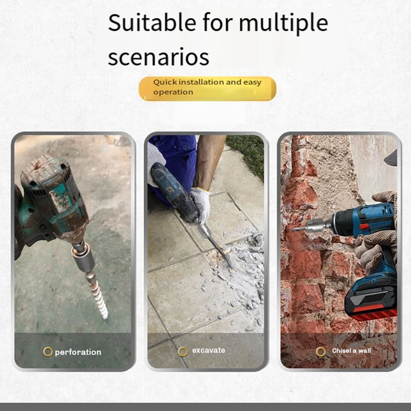 Адаптер для преобразования ударного ключа на электрический молоток 1/2, переходная головка, шатун, преобразует