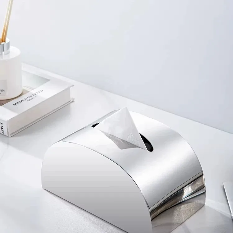 Luxury Creative Art Tissue Paper Box Minimalist Living Room Coffee Table Dedicated Tissue Paper Drawer Soft Decoration Tabletop