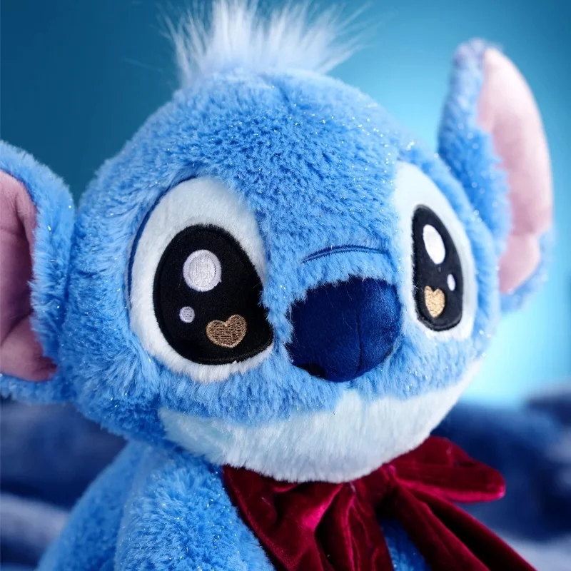 Genuino Disney Kawaii Stitch juguetes de peluche Bluely Lilo & Stitch llavero de peluche muñecas bolsa colgante regalo de fiesta de cumpleaños para chico