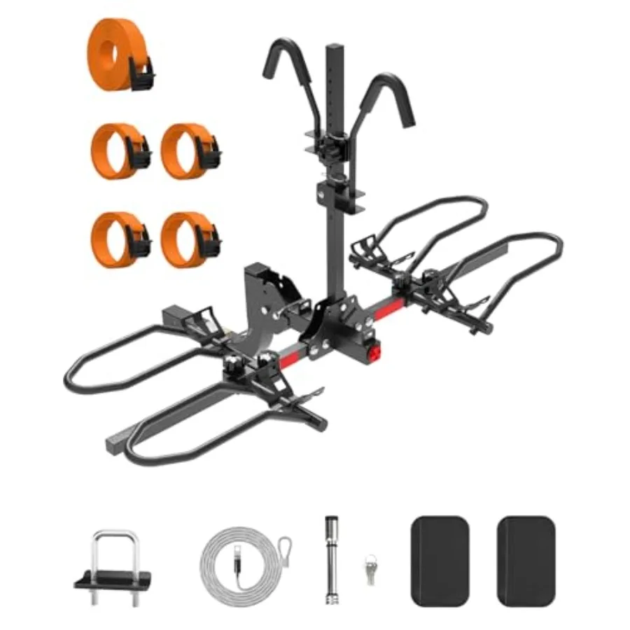 

Крепление для электровелосипедов на фаркоп, сверхмощное, на 2 велосипеда, складное, для автомобилей и внедорожников, для электровелосипедов с широкими шинами и стандартных фаркопов 200 мм