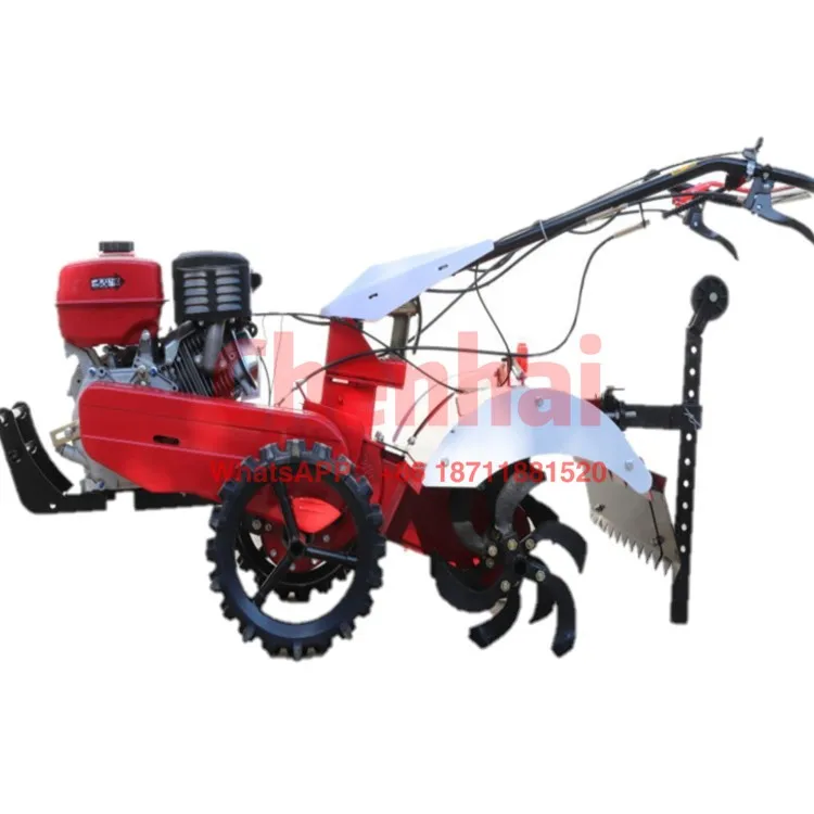 Orchard micro-cultivator Vegetable greenhouse rotary tillage weeding machine hand-supported self-propelled rotary cultivator