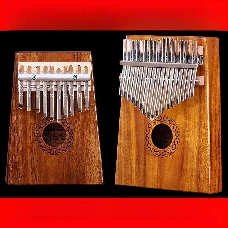 Custom Wholesale 17 Key 21 Key Kalimba Thumb Piano Portable Finger Piano Musical Instrument for Beginners