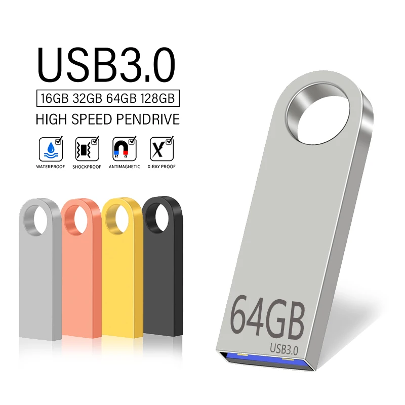 USB 3.0 PenDrive 8GB 16GB 32GB Cle chiavette USB 64G Pendrive SSD portatile ad alta velocità Memoria chiavetta Usb 8GB