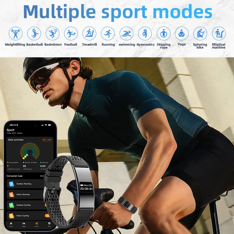 New Smart Bracelet Women Men Heart Rate Blood Oxygen Health Monitor Pedometer Sport Fitness Tracker Electronic Watch Smart Bands