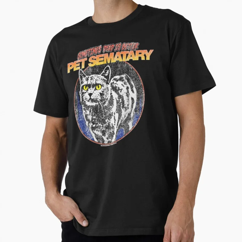 

Church The Cat Circle 80s horror movie pet sematary Scary Halloween Gift t shirt for man Large size Tops S-6XL printed Clothes