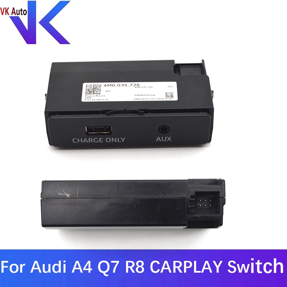 For Audi A4 Q7 R8 CARPLAY Switch Plug Module 4M0 035 726 4M0035726