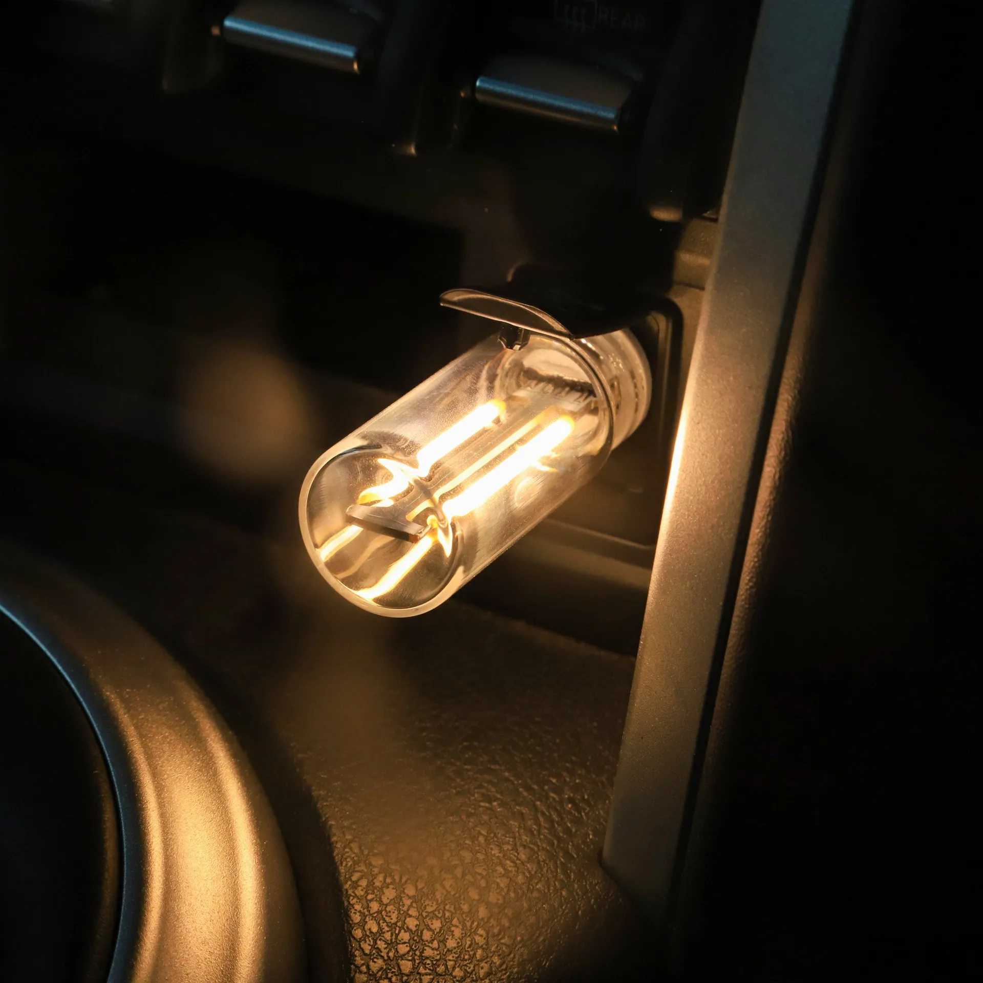 Touch Dimming USB LED Filament Glass Bulb 5V Retro Edison Bulb Night Light Car Decoration Incandescent Eye Protection Lighting