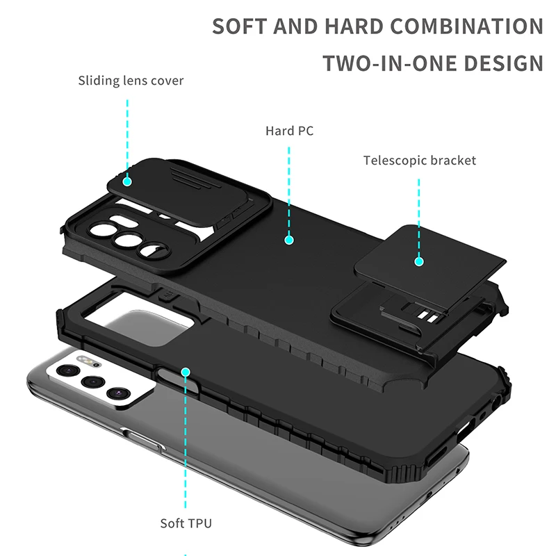 Shockproof Case for Realme 7 5G 7i 7 8 Pro KickStand Phone Back Cover for Realme GT Neo V13 C20 C25S C15 X7 6i 6 Pro V5 X2