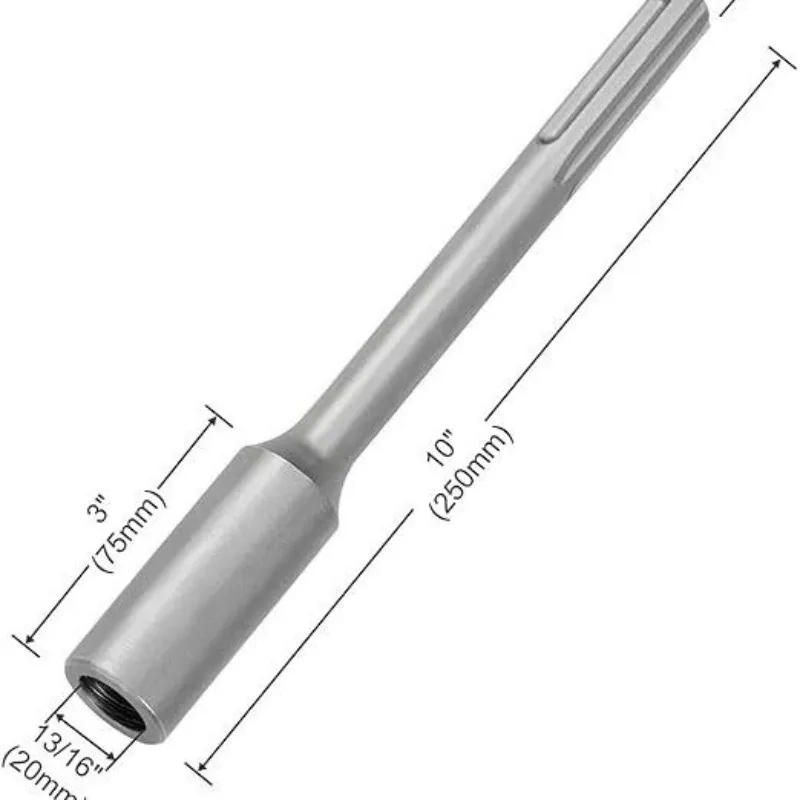 

SDS-MAX 5-Pit Shank Extension Rod, 20mm Inner Diameter Pile Driver for Demolition & Hammer Drill Machines