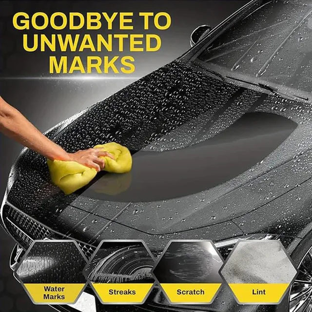 Pva Wash Car Towel Premium Quick-Dry Towel Ultra Absorbent Scratch-Free Reusable For Auto Maintenance Soft Deerskin Cloth 3