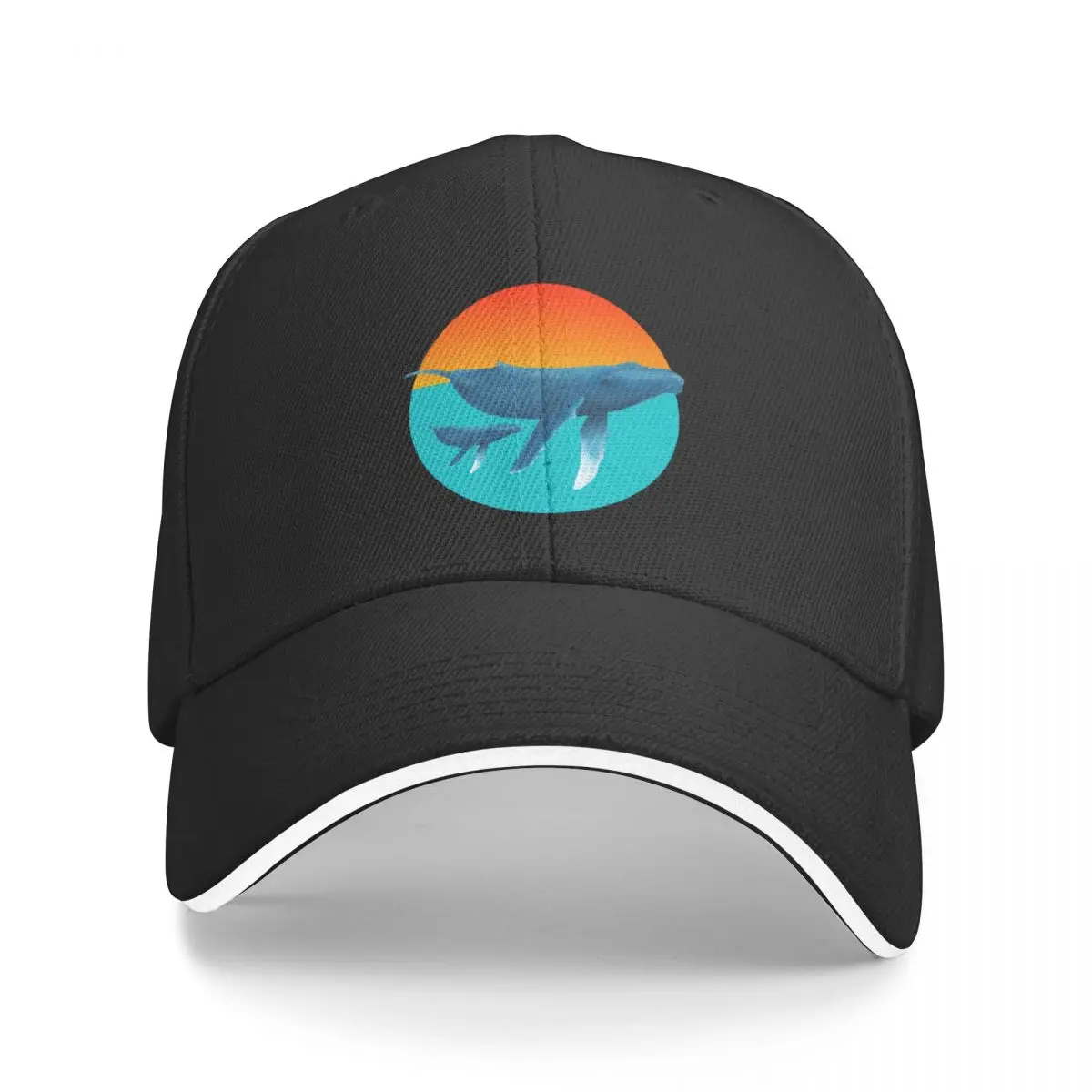 Humpback Whale and Calf Baseball Cap Beach Bag Brand Man cap Sports Cap Golf Women Men's