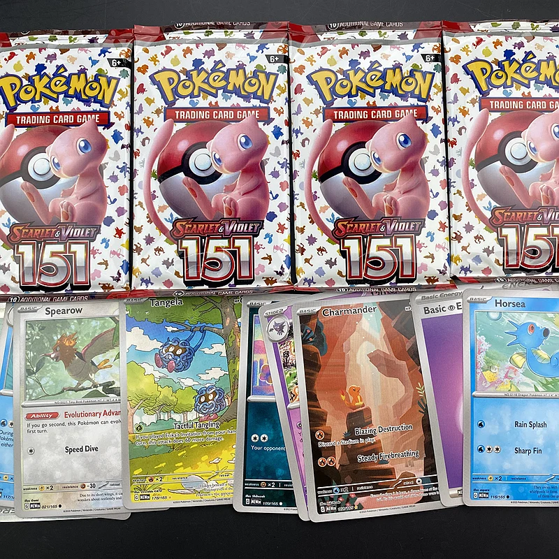 10/20Pcs English version Pokemon TCG: Scarlet & Violet 151 classics Expansion Booster Pokemon trade cards