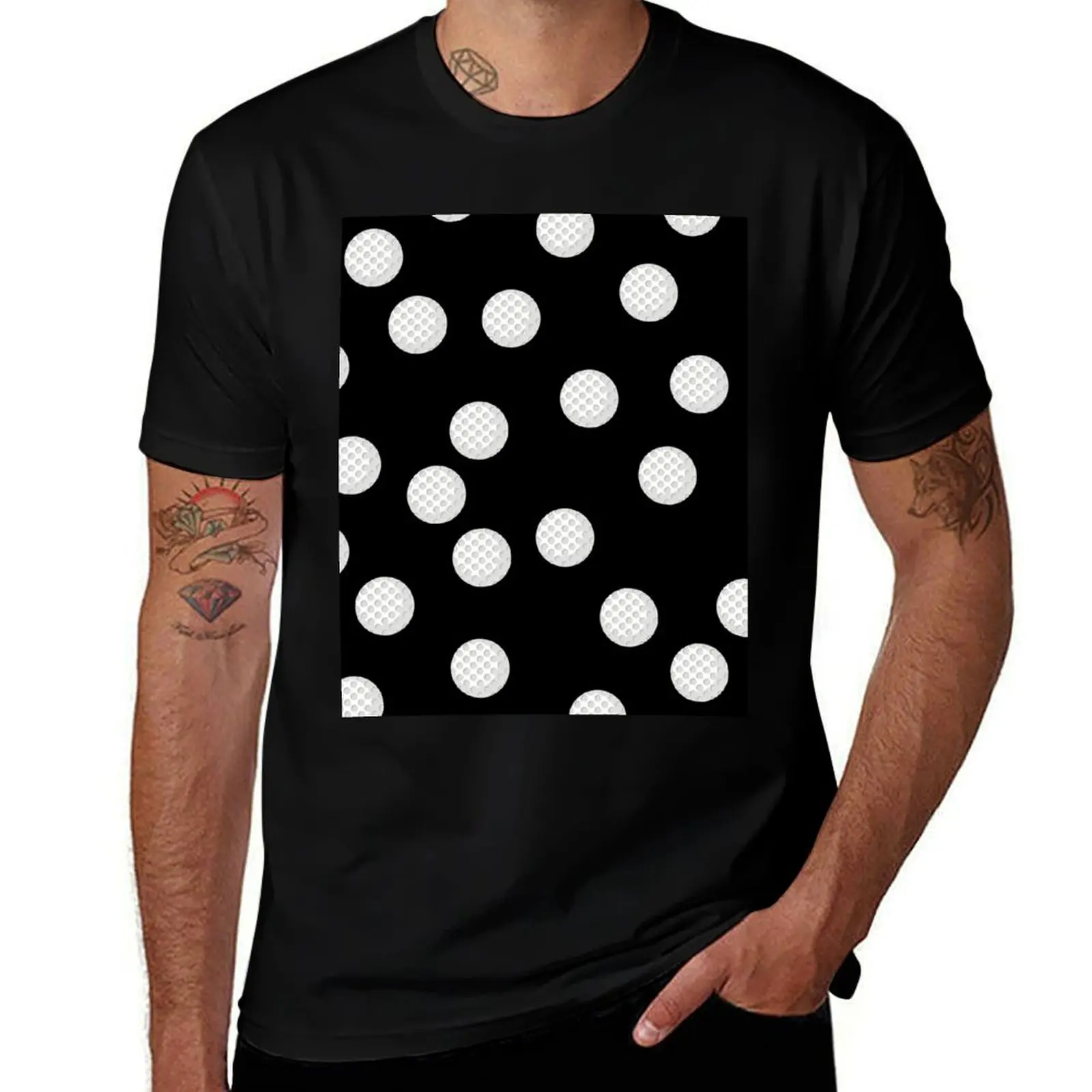

Golf ball T-Shirt men t shirt cotton 100% cotton t shirt man