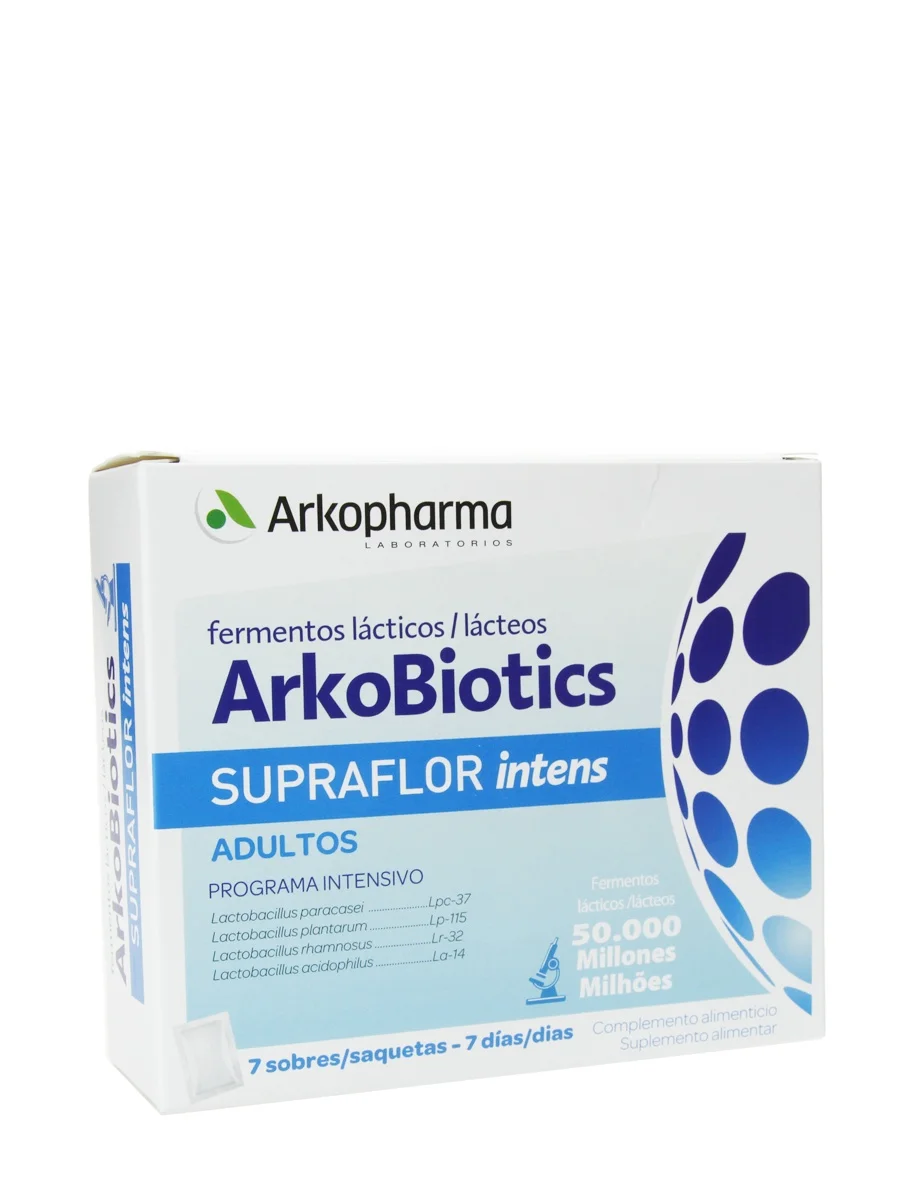 Arkobiotics supraflor intans adults 7 sachets-food supplement based on live lactic ferments and selenium