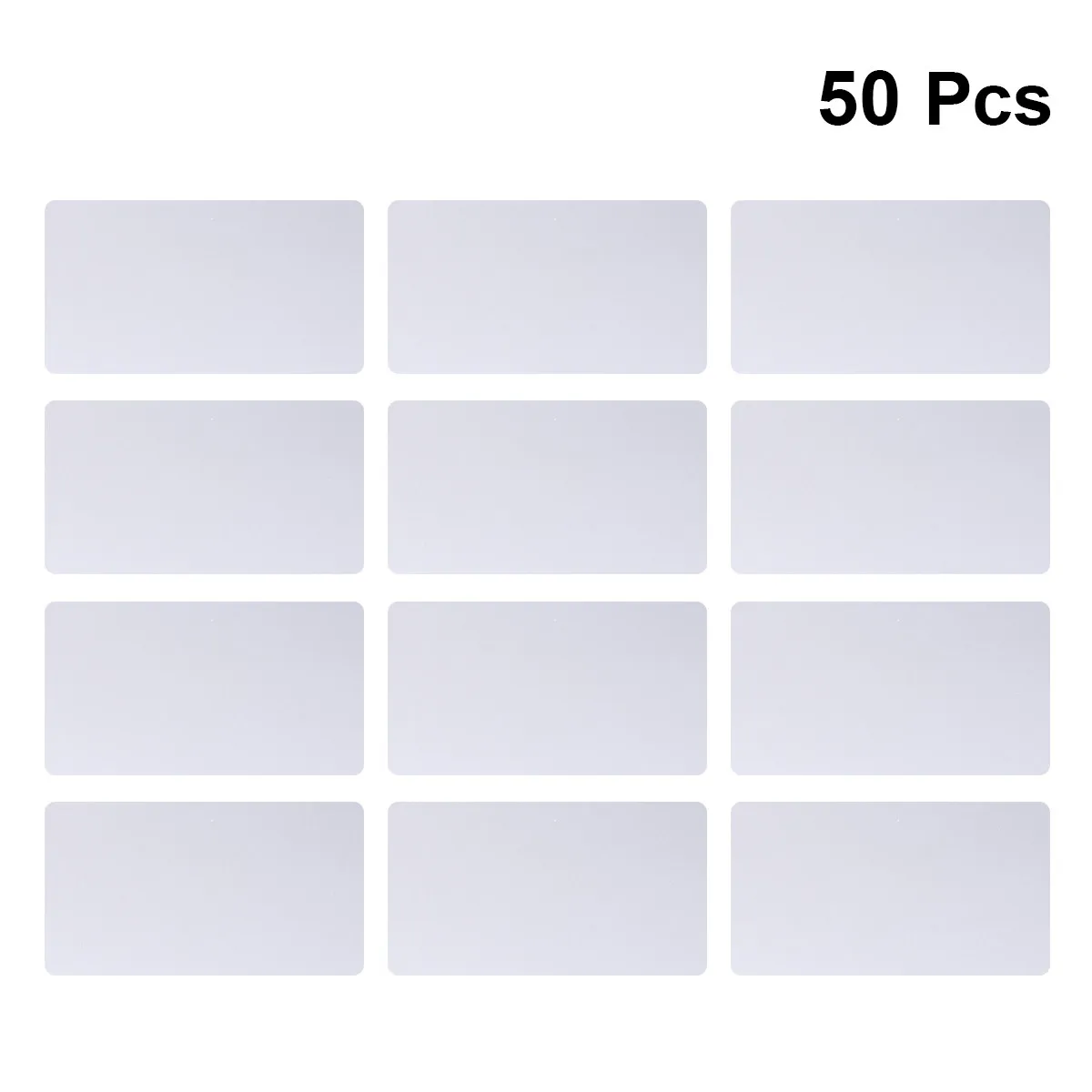 

50Pcs 0.2mm Premium Aluminum Blank Business Cards Laser Marking DIY Name Card Cnc Engraving Compatible Heat Press 170-180C