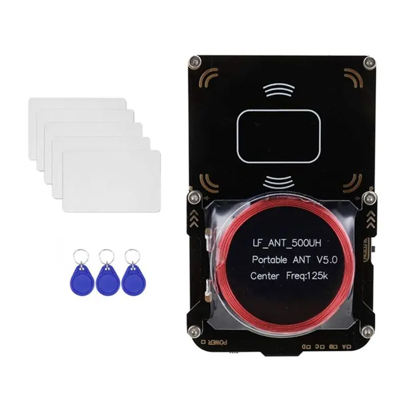 ABZZ-RFID Duplicator Proxmark3 5.0 RFID Card Reader IC/ID Key Writer Smart Chip Copier Programmer+ 5XUID Card 3X Keychain