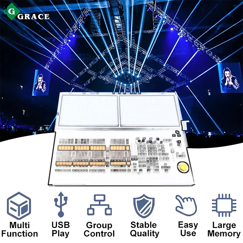 Controlador Grace DMX Grand MA2, consola profesional de luces de escenario, controlador MA