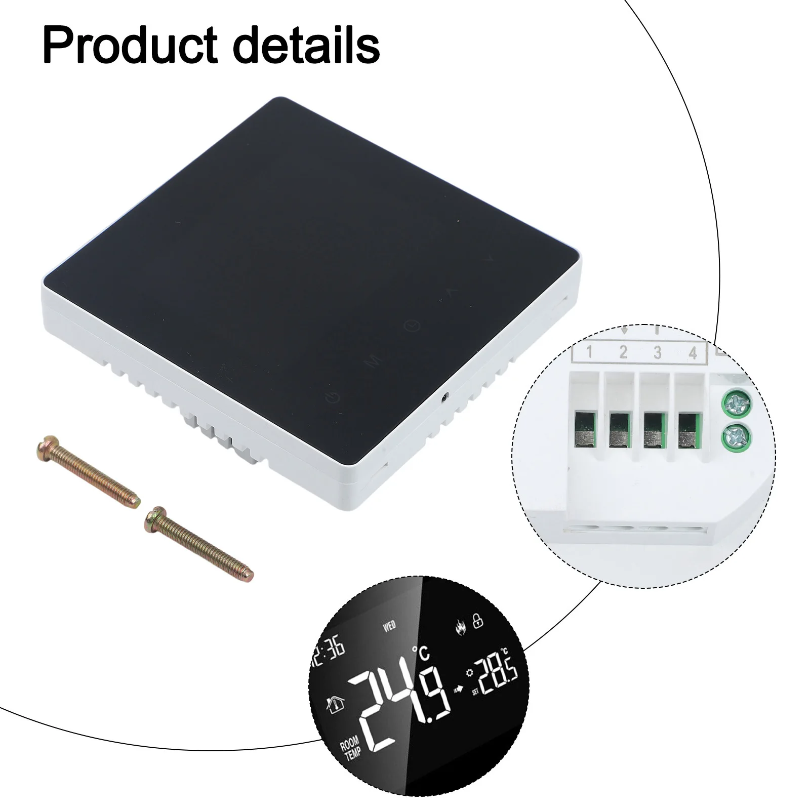 チャイルドロック-スマートサーモスタット-スマートサーモスタット-スマートサーモスタット-デュアルモード-電気メモリ機能-リモコン